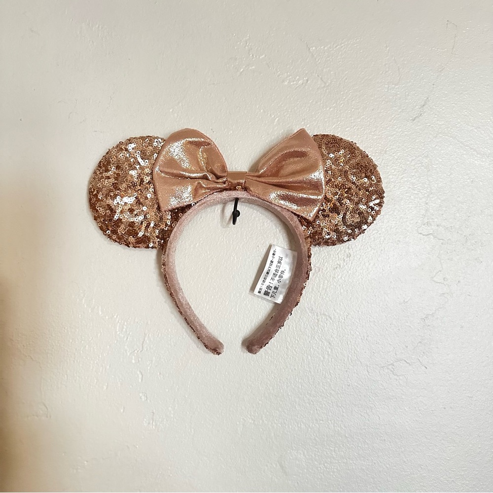 Rose Gold Disney Minnie Mouse Ears Headband